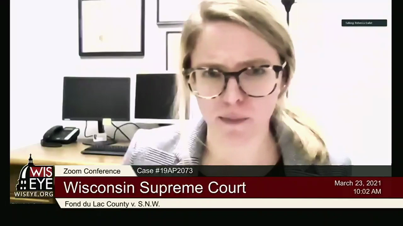 Wisconsin Supreme Court Oral Argument: Fond du Lac County v S N W