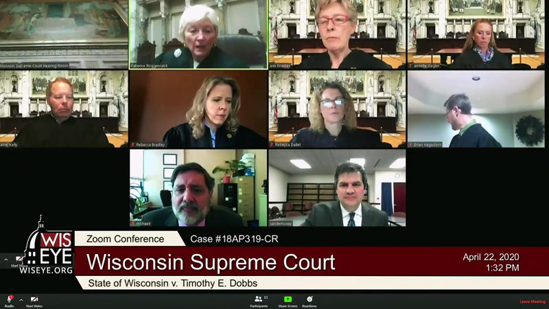 Wisconsin Supreme Court Oral Argument: State v Timothy E Dobbs
