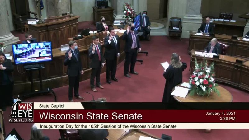 2021 Wisconsin State Senate Inauguration Ceremony - Part 2 - WisconsinEye