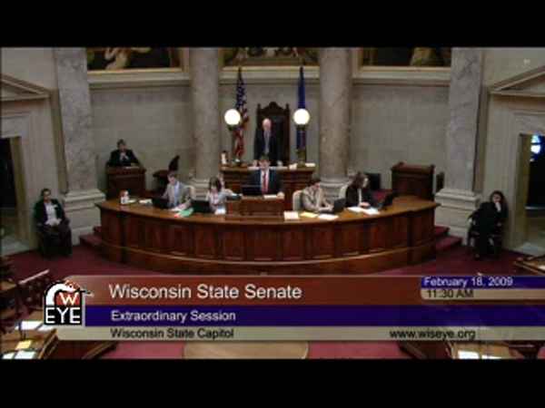 Senate Extraordinary Floor Session Part 1 Of 2 Wisconsineye Senate Extraordinary Floor Session Part 1 Of 2 Wisconsineye