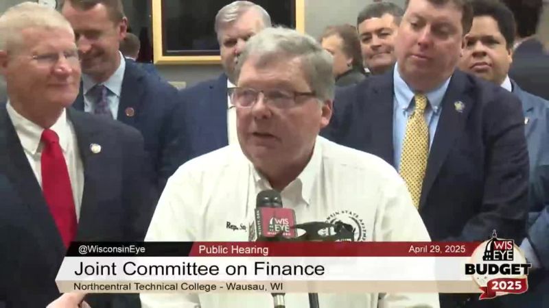 Budget 2025 News Conference: JFC Co-Chairs in Wausau