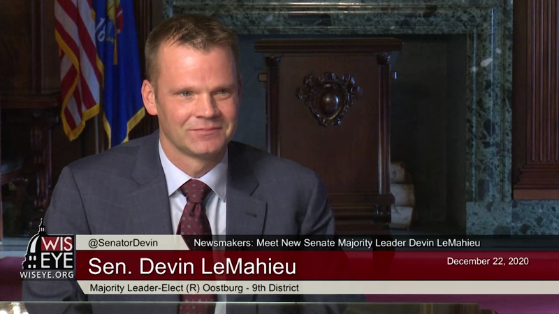 Newsmakers Meet New Senate Majority Leader Devin Lemahieu Wisconsineye