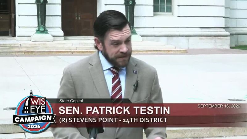 Campaign 2026 News Conference: Senator Patrick Testin