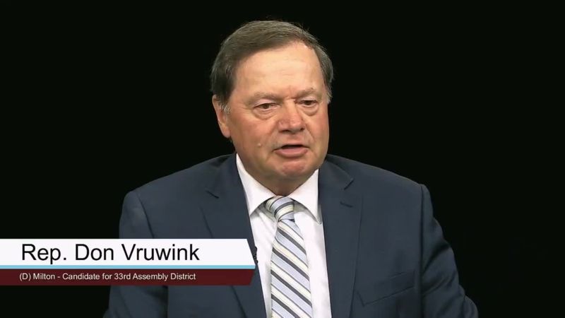 Campaign 2022: Rep. Don Vruwink (D) Milton - Candidate for 33rd Assembly District