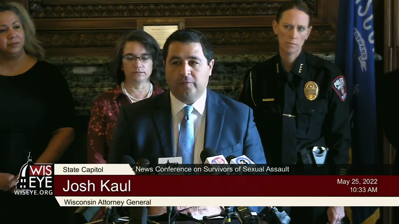 News Conference: AG Kaul Announces Launch Of Track-Kit - WisconsinEye