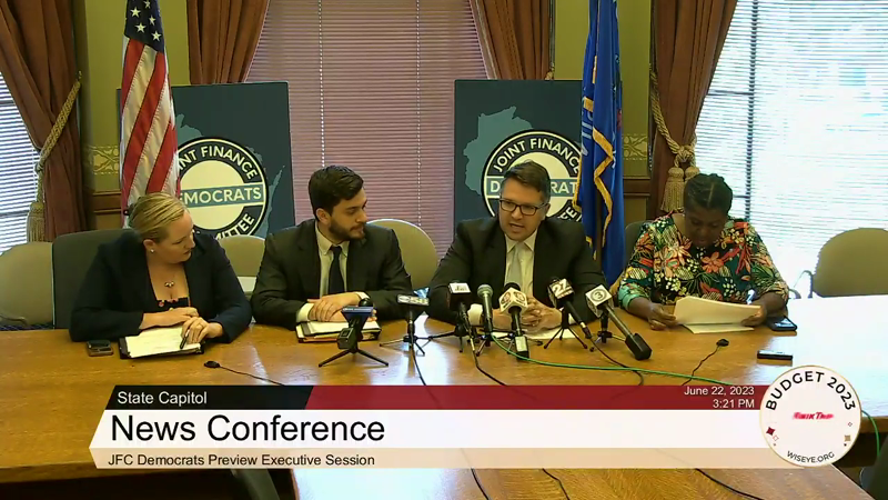 News Conference: JFC Democrats Ahead Of Executive Session - WisconsinEye