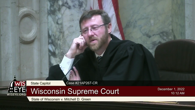 Wisconsin Supreme Court Oral Argument: State v Mitchell D Green