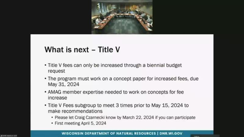 Wisconsin DNR: Air Management Advisory Group - WisconsinEye