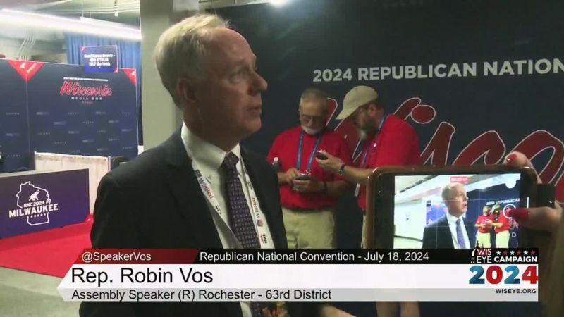 Campaign 2024: RNC 2024 Wisconsin Media Row Press Gaggle - Speaker Robin Vos