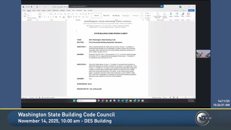Washington State Building Code Council - TVW