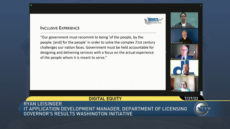 Governor's Results Washington Initiative - TVW