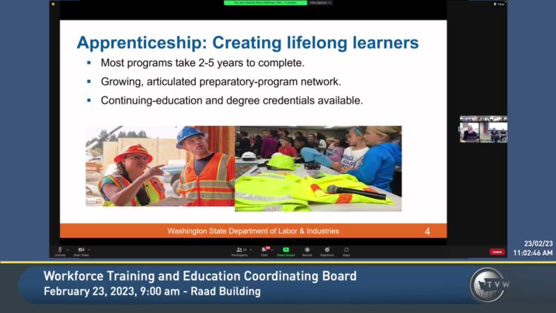 workforce training and education coordinating board