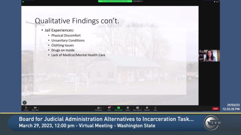 Board for Judicial Administration Alternatives to Incarceration Task Force