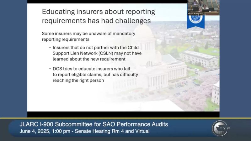 JLARC I-900 Subcommittee for SAO Performance Audits - TVW