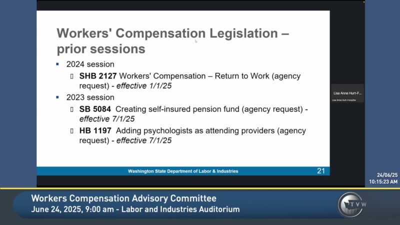 Workers Compensation Advisory Committee - TVW