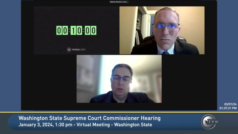 Washington State Supreme Court Commissioner Hearing