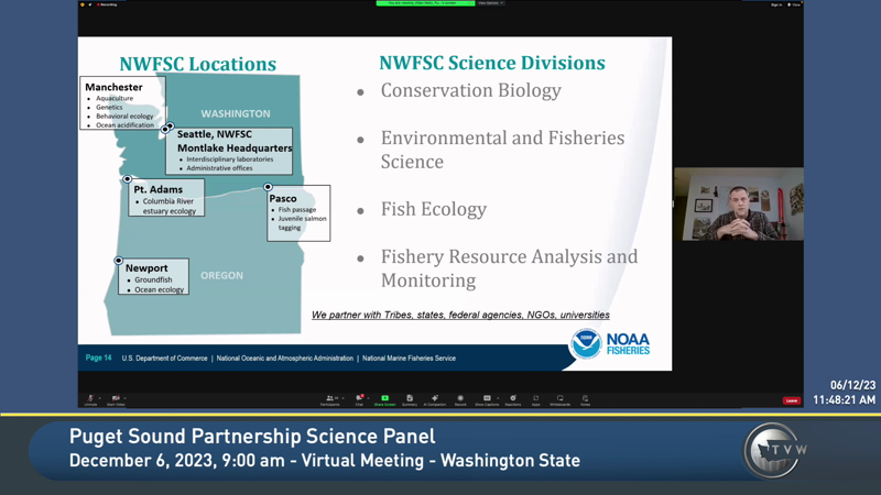 Puget Sound Partnership Science Panel - TVW