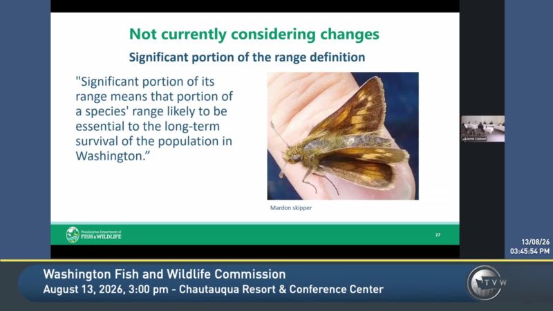 Washington Fish and Wildlife Commission Wildlife Committee