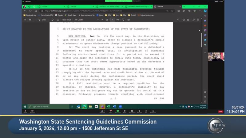 Washington State Sentencing Guidelines Commission TVW