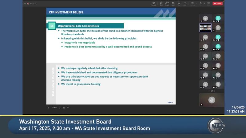 Washington State Investment Board - TVW