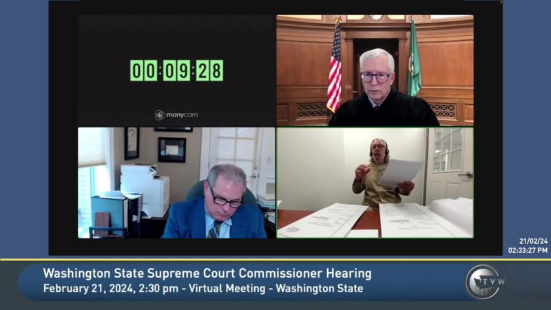 Washington State Supreme Court Commissioner Hearing
