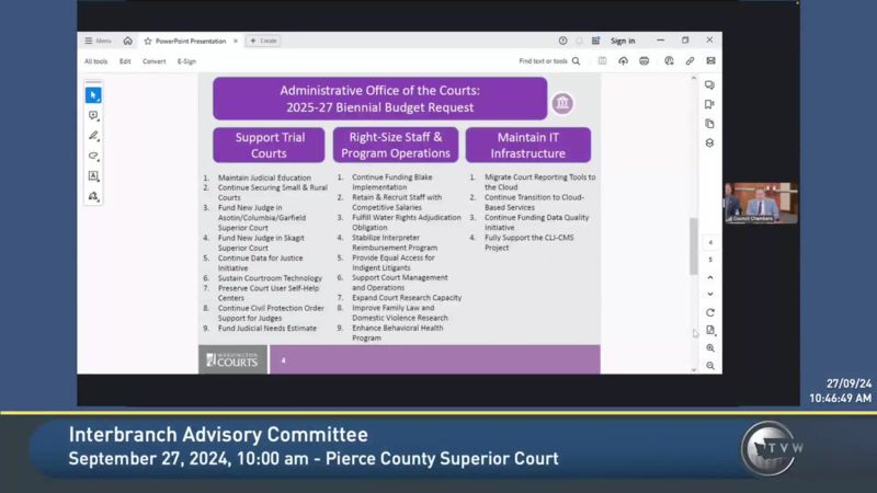 Interbranch Advisory Committee - TVW
