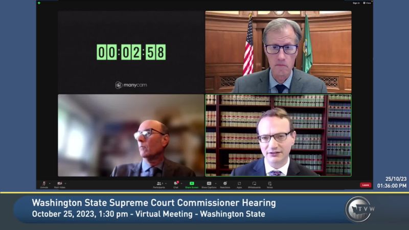 Washington State Supreme Court Commissioner Hearing