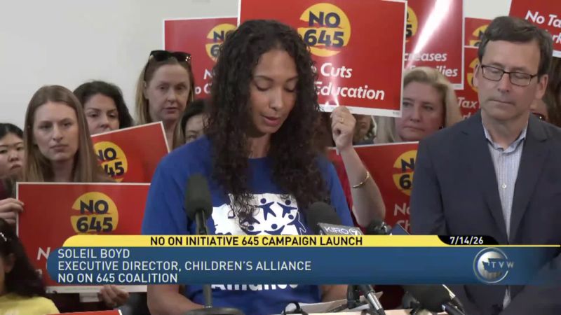 No On Initiative 645 Campaign Press Conference